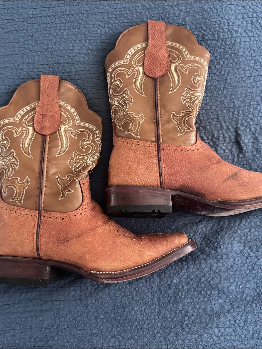 Western Mens Leather Cowboy Boots Selling FASTT💨